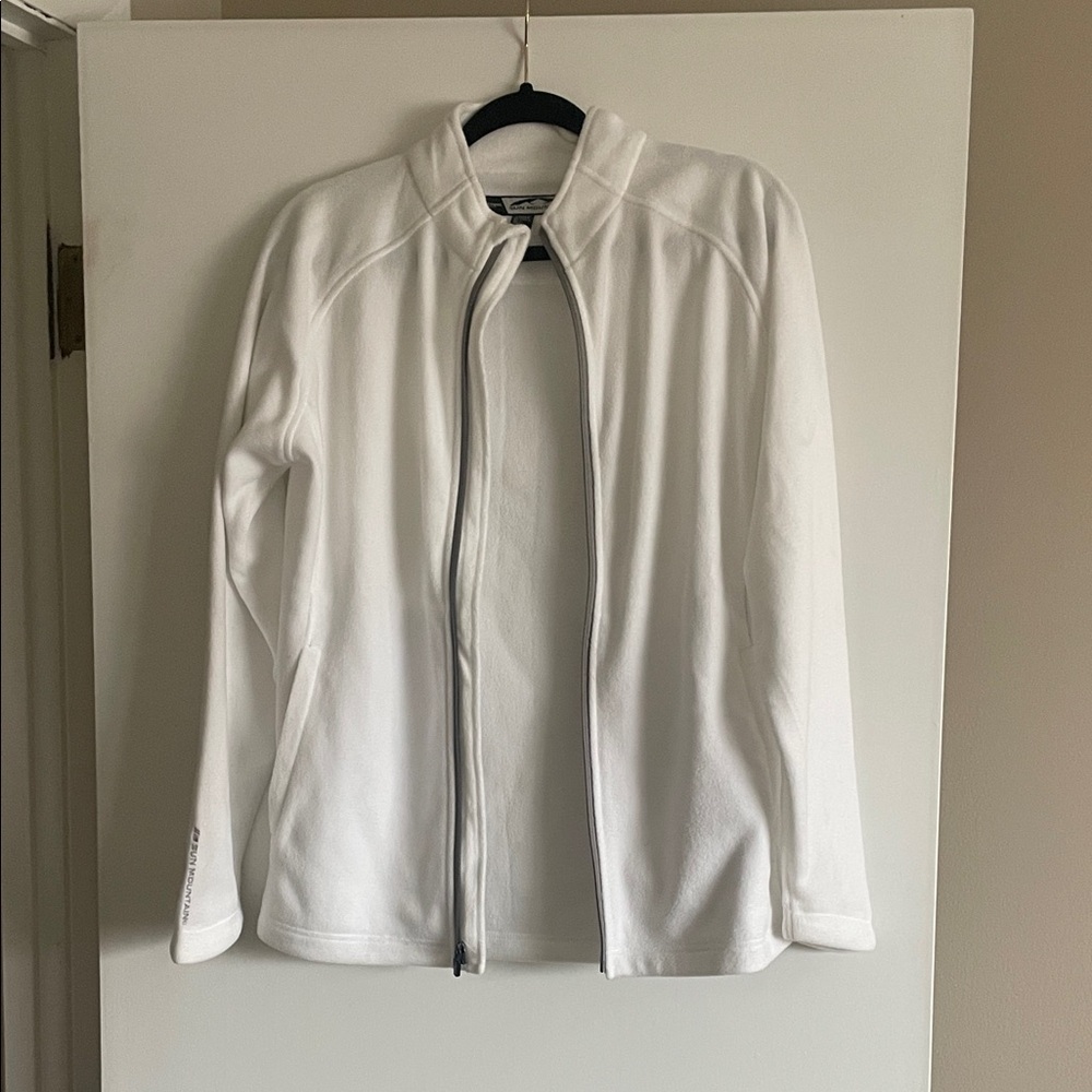 White Utility Fleece Jacket - Women's